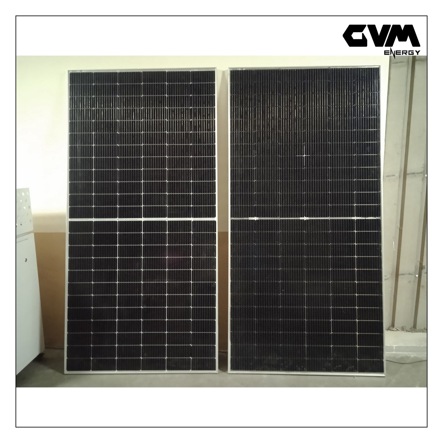 GVM Solar - 545 Watt Halfcut 24 Volts 144 Cells Bifacial Solar Panel with Transparent Backsheet