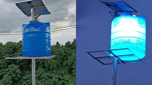 Innovative Advertisement Poles for Oriplast Water Tanks