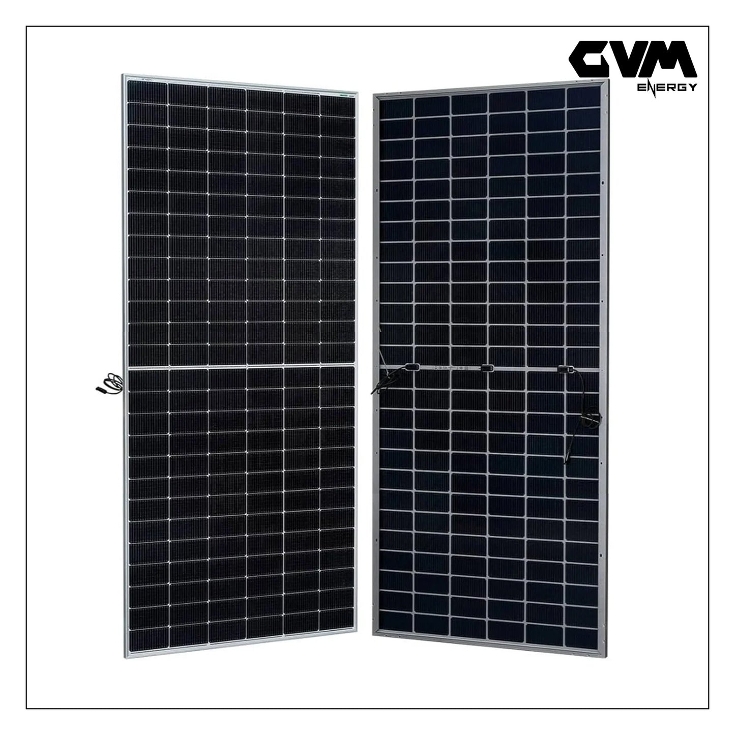 GVM Solar - Topcon 630wp 156cell series with Transparent backsheet