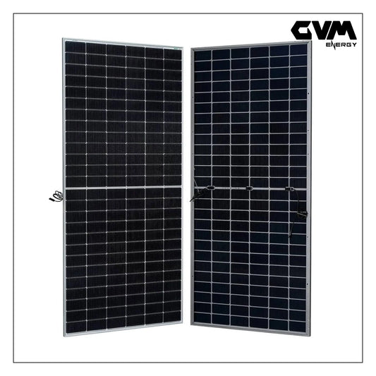 GVM Solar - Mono PERC 590wp 156cell series  with Transparent backsheet